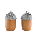 Salt & Pepper Wood Acorn