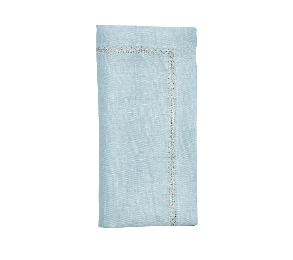 Classic Linen Napkin Sky Blue 8 pcs