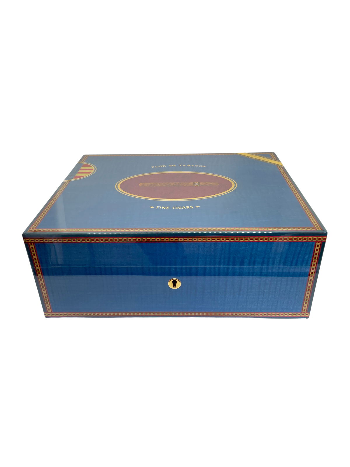 Flor de Tabaco Humidor 75 Cigars Blue