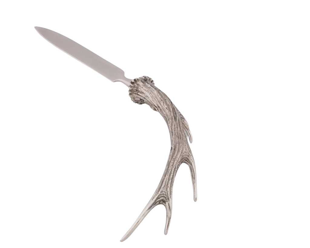 Pewter Handle Antler Letter Opener