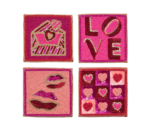 Amore Drink Coasters 4pcs