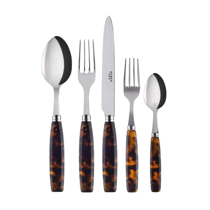Set of 5 Cutlerys Tortoiseshell