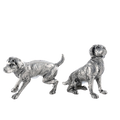 Pewter Spaniel Salt & Pepper Set