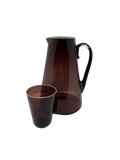 Carafe & Tumblers Grape with Grey Rim 9pcs