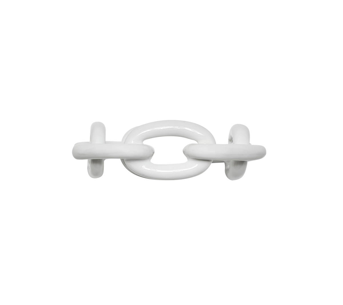 Napkin Ring Chain White 8pcs