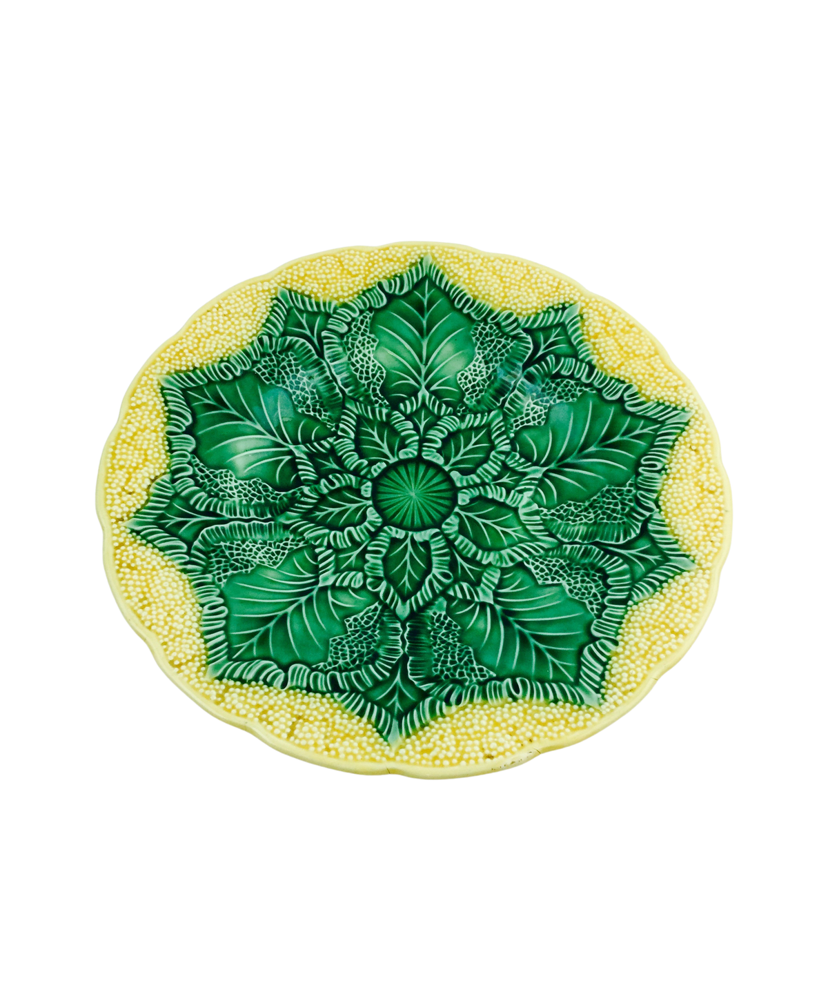 Wedgwood Majolica Cauliflower Plate Circa 1955