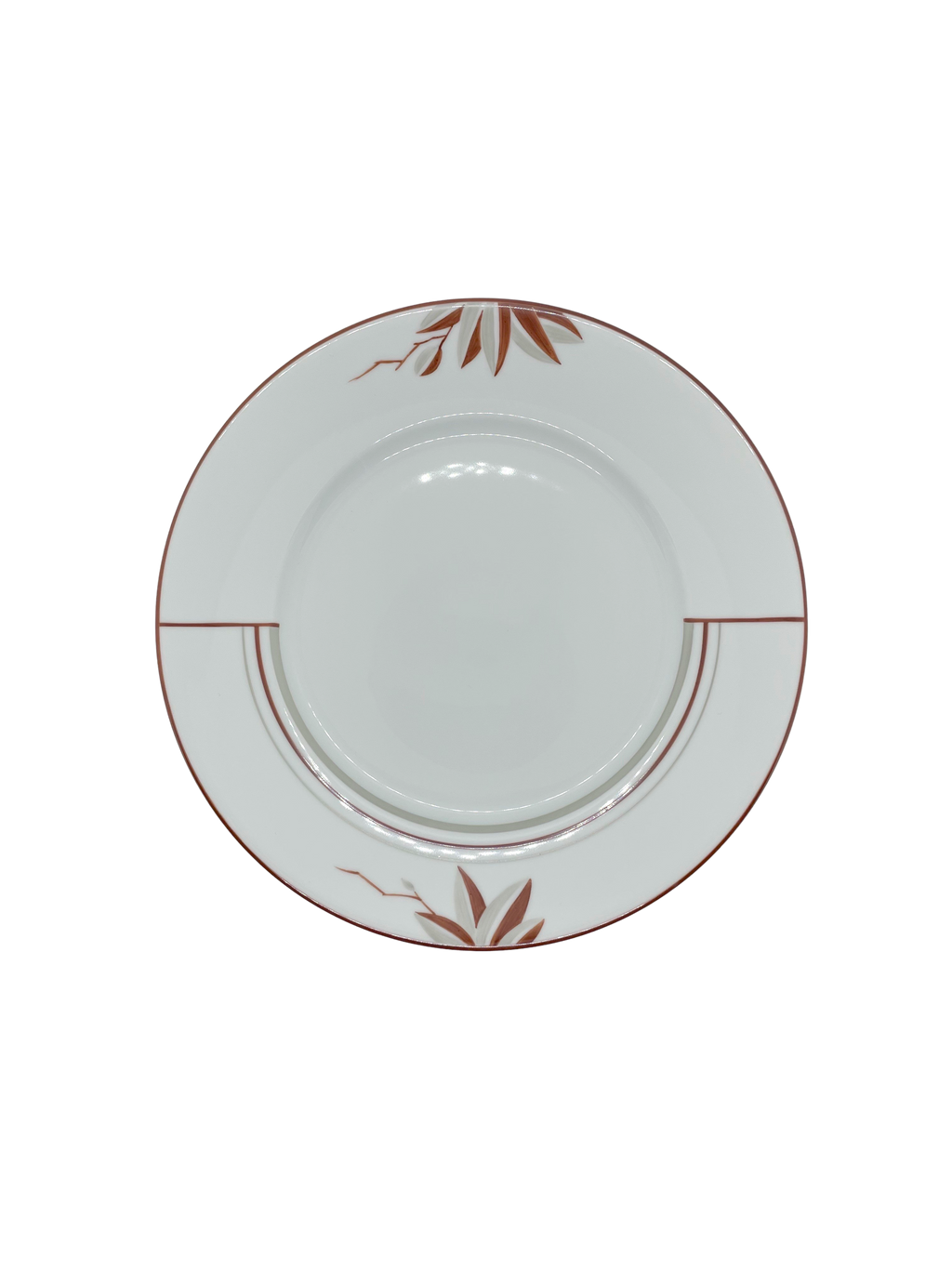 Service Art Deco Leaves Cognac & Grey 55pcs