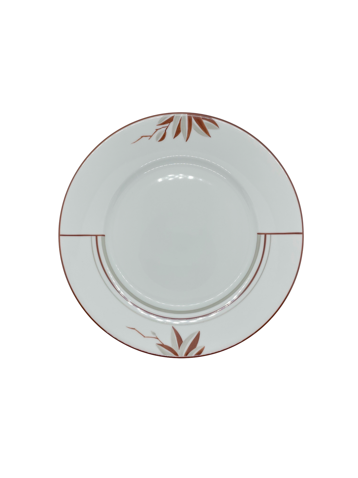 Service Art Deco Leaves Cognac & Grey 55pcs
