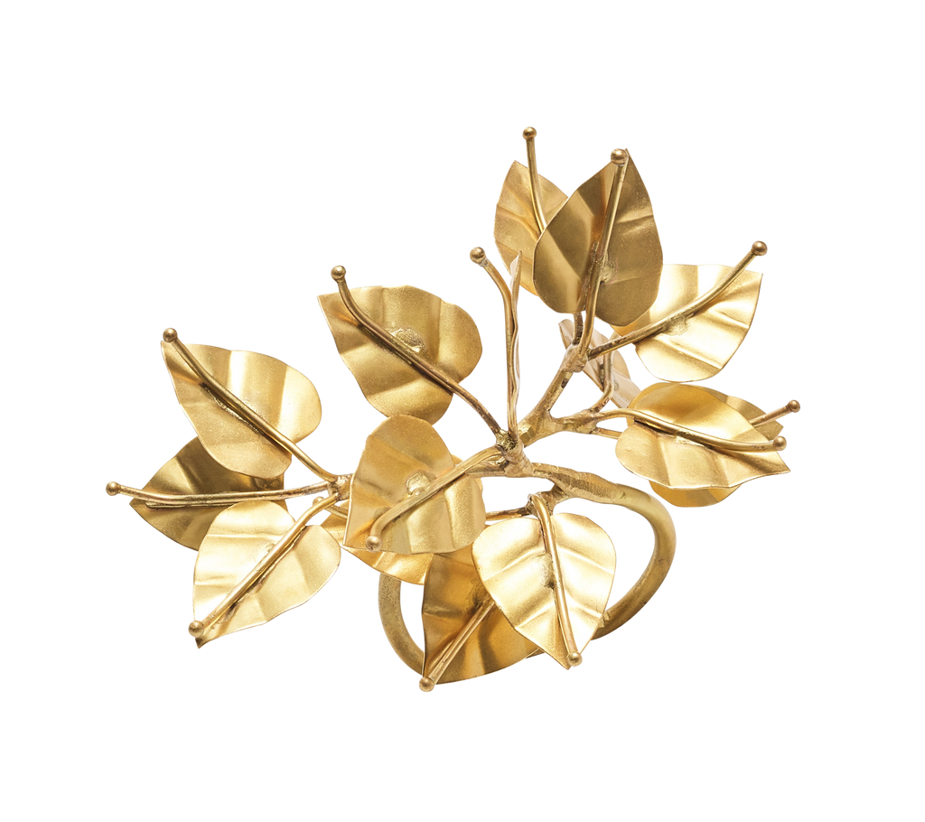 Napkin Ring Golden Leaf 8pcs