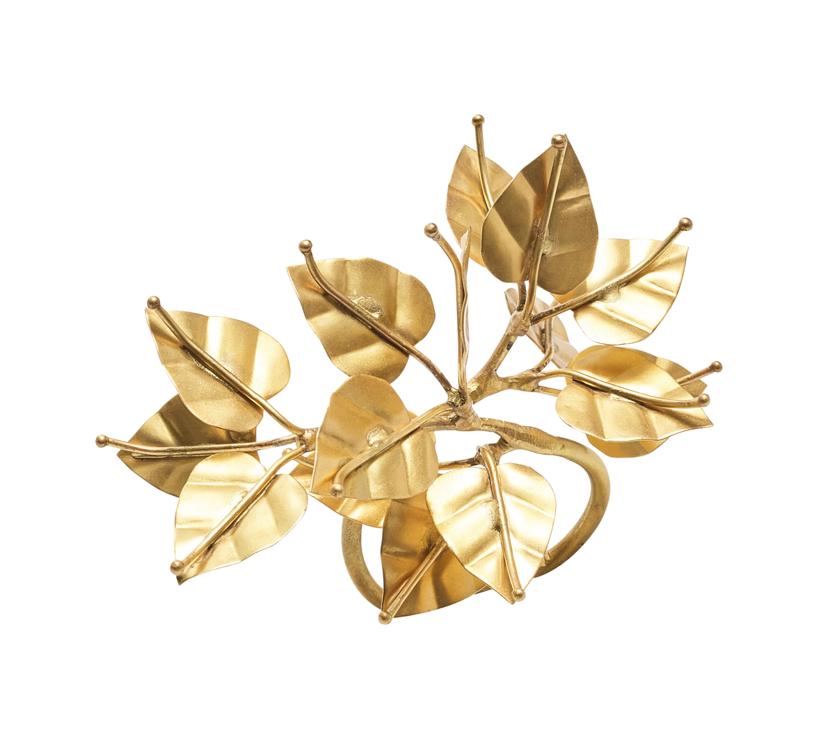 Napkin Ring Golden Leaf 8pcs