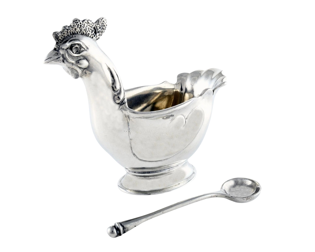 Hen Sugar Bowl with Spoon