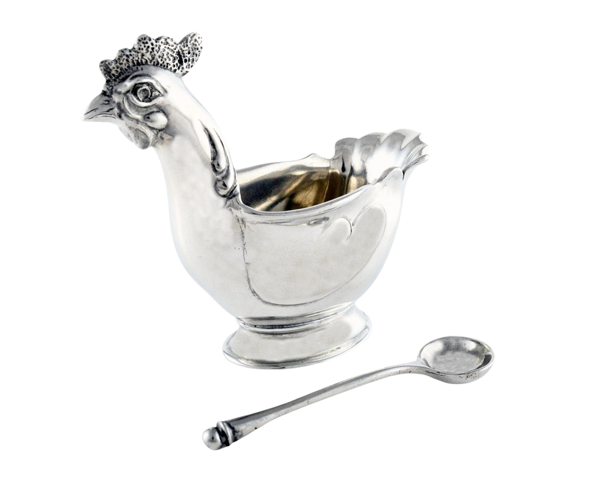 Hen Sugar Bowl with Spoon