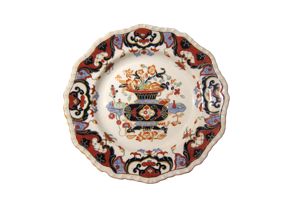 Masons Imari Dinner plates Early 19th Century 8pcs