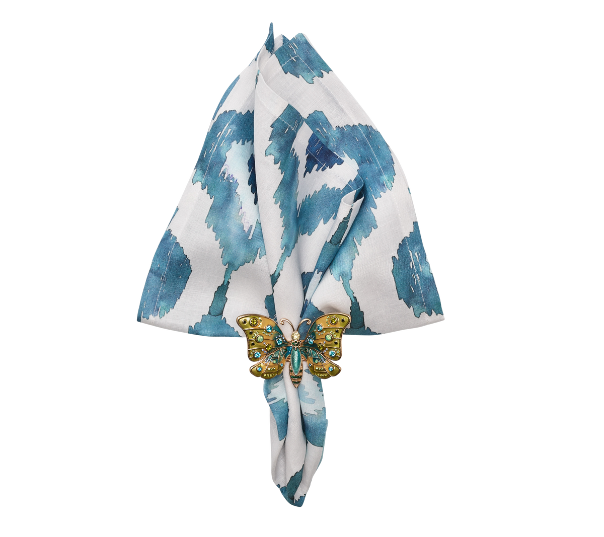 Ikat Napkin in Blue 8 pcs