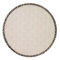 Whipstitch Beige  Round Mat 8 pcs