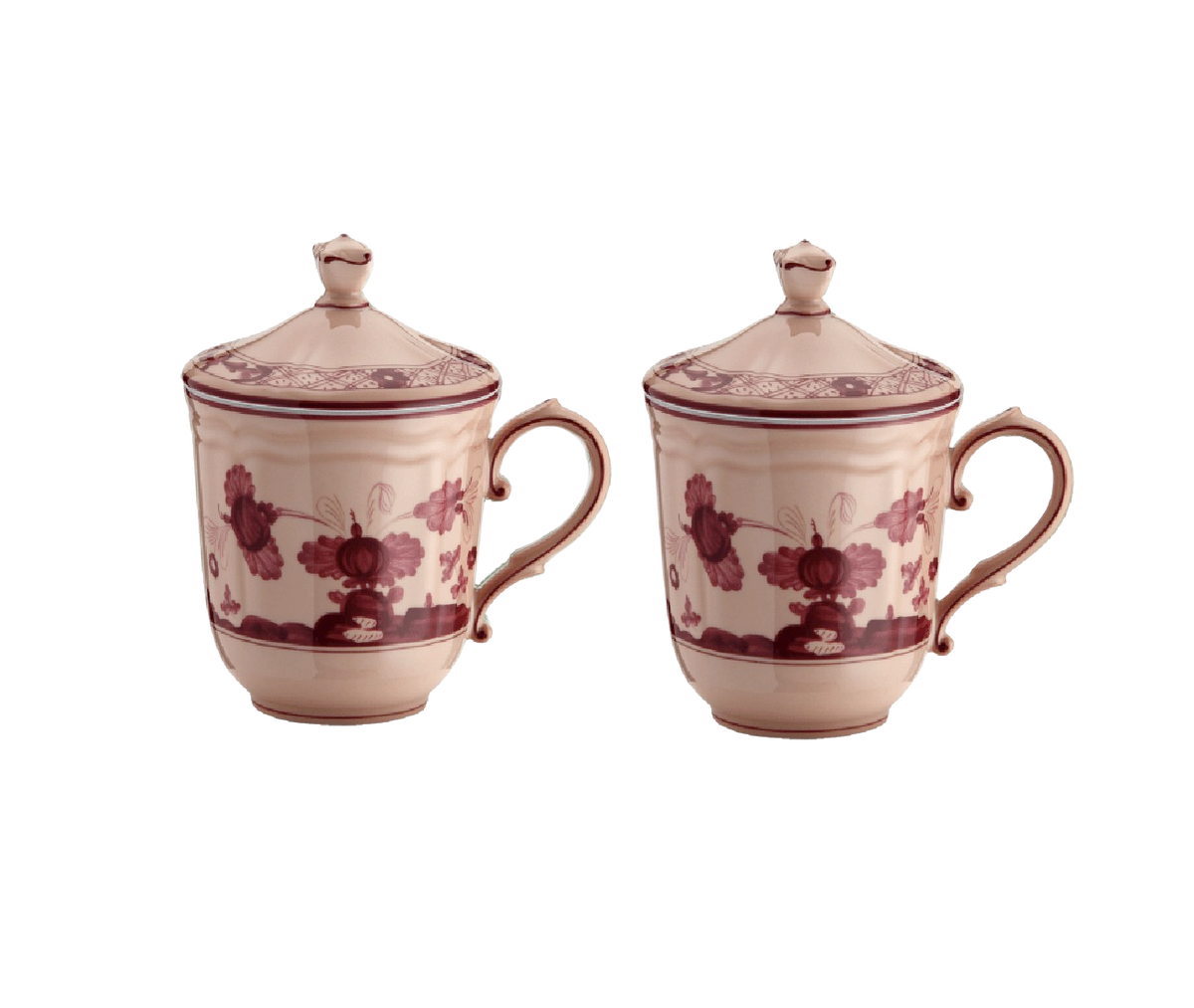 Mug with Cover Vermiglio 2pcs