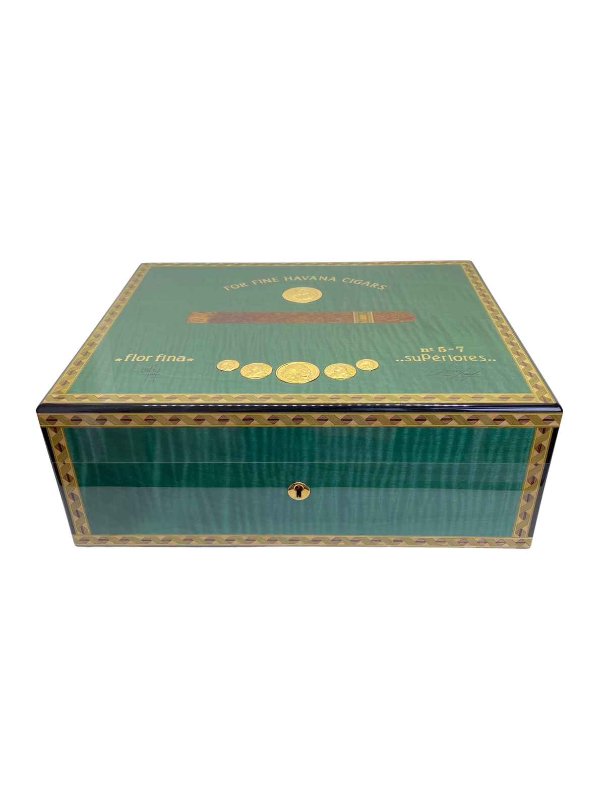 Humidor 75 Cigars Green