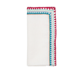 Frolic Napkin in White & Multi 8 pcs