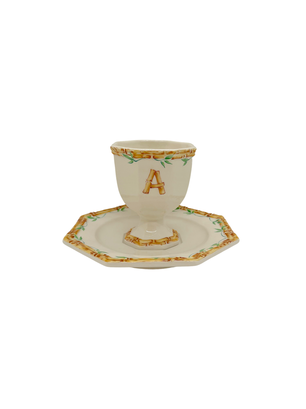 Coffe Cup & Saucer Letters