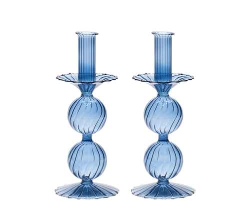 Candelstick in Glass Cadet 2pcs