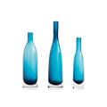 Vase in Blue Glass 3pcs