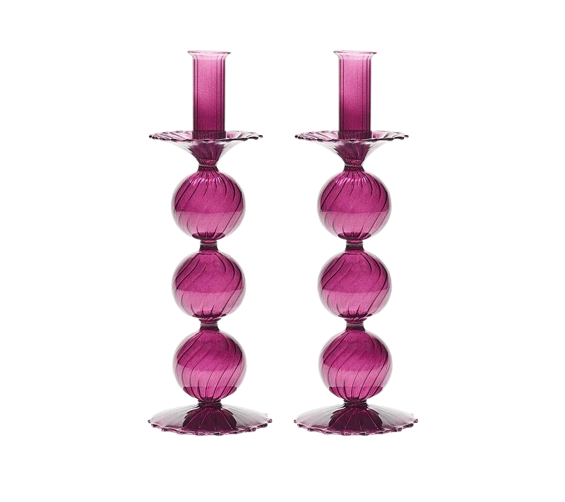 Candelstick XL in Plum 2pcs