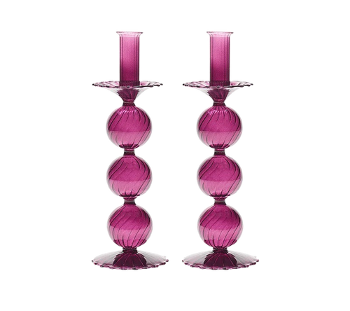 Candelstick XL in Plum 2pcs