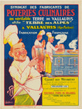 French stone Lithography. Titled  « Poteries Culinaires» Circa 1905