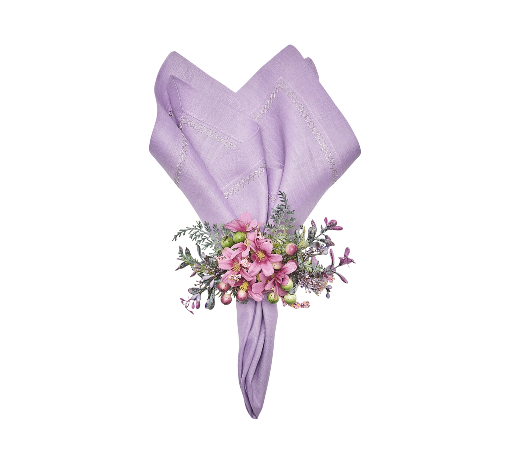 Classic Linen Napkin Lilac 8 pcs