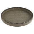 Whipstitch Bronze Round Tray