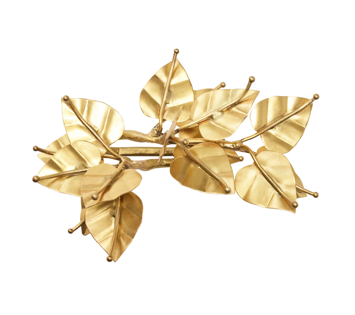 Napkin Ring Golden Leaf 8pcs