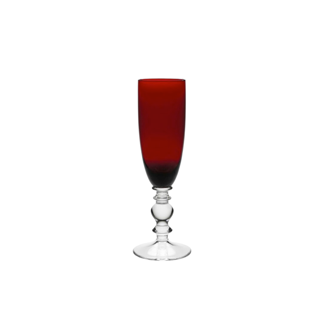 Champagne Flute Ruby 8pcs