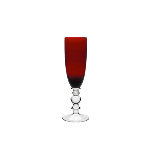 Champagne Flute Ruby 8pcs