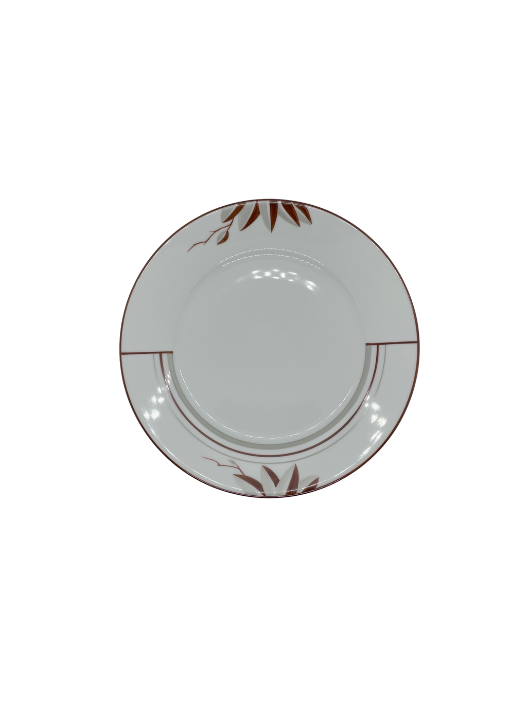 Service Art Deco Leaves Cognac & Grey 55pcs
