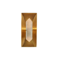 Wall Light Antique Brass & Quartz