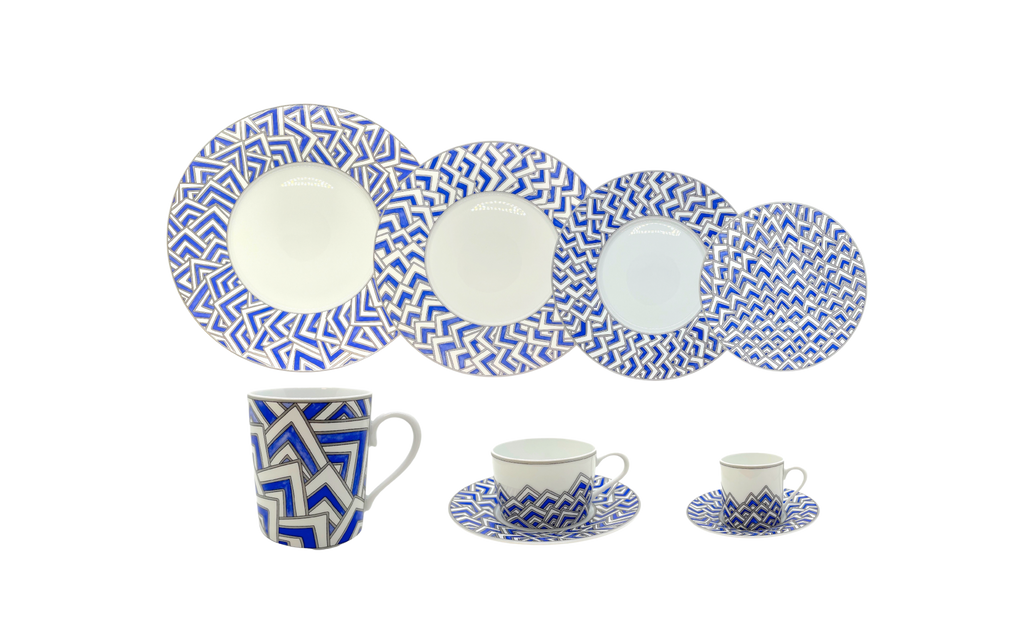 Service in Porcelain Ocean for 8 (64pcs)