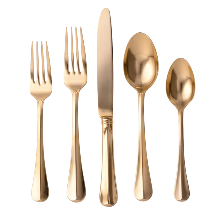 Set of 5 Cutlerys Gold