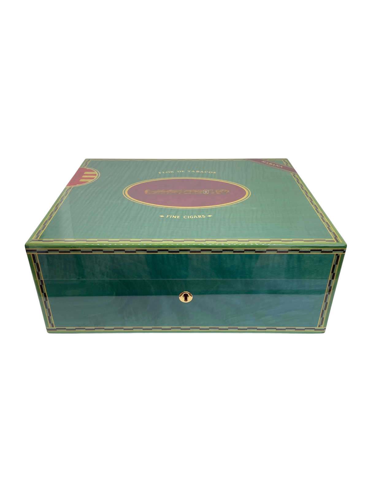 Cigar Humidor 75 Cigars Green