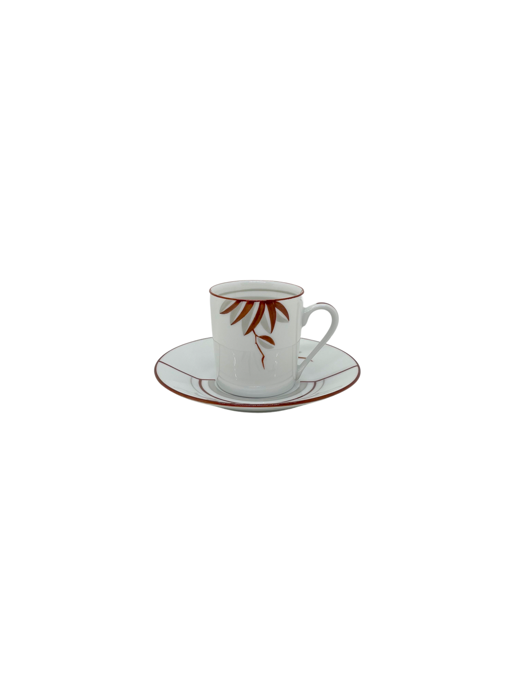 Service Art Deco Leaves Cognac & Grey 55pcs