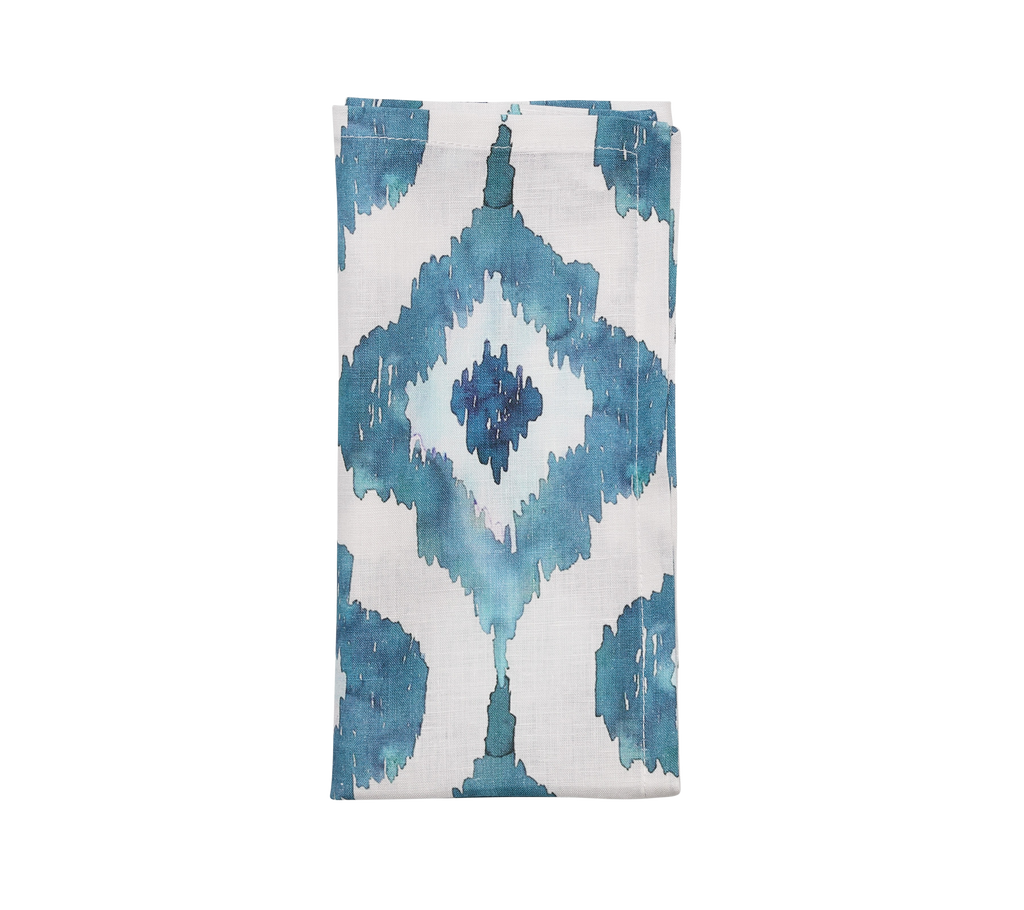 Ikat Napkin in Blue 8 pcs