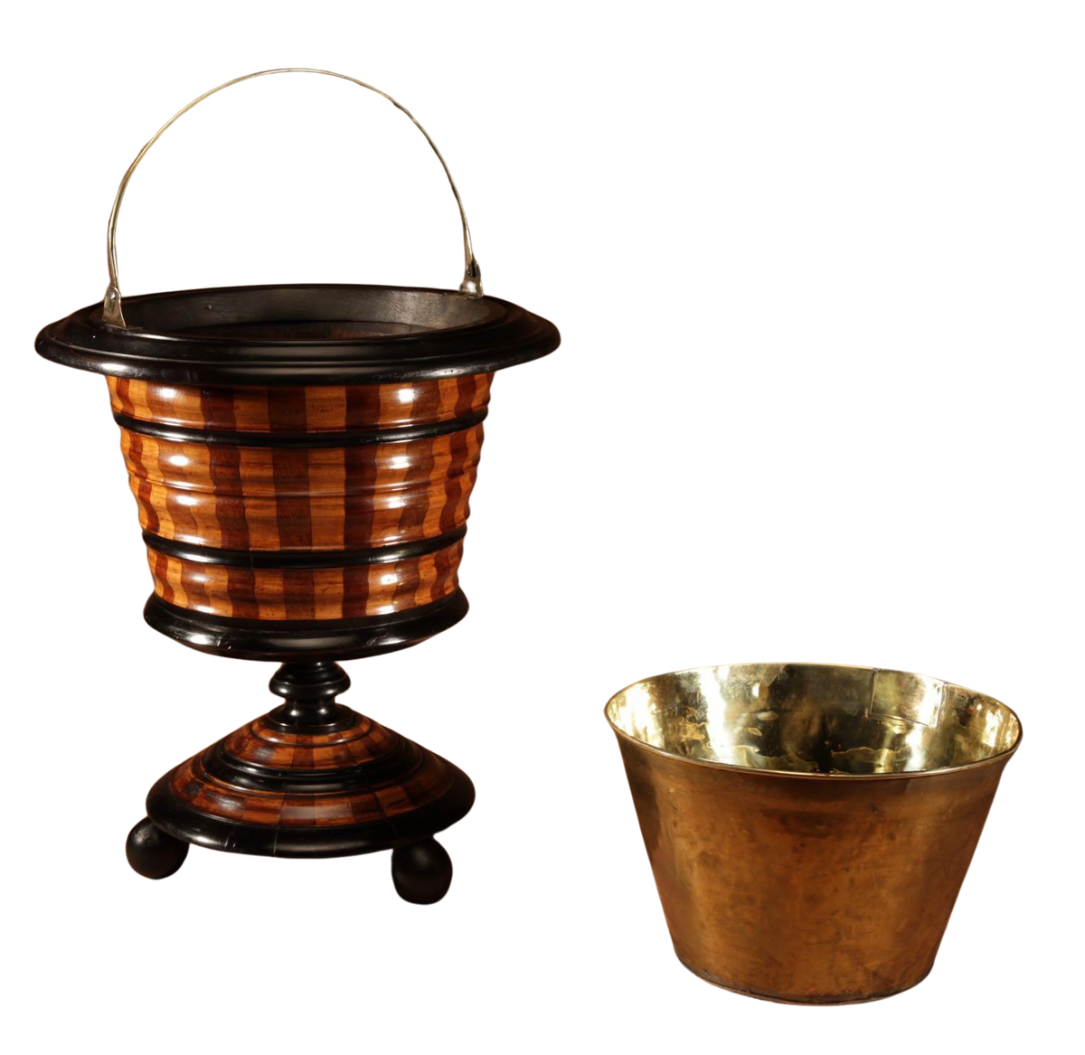 Dutch Coopered Tea Stove Bucket Circa 1860