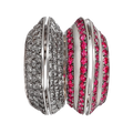 Rubi-y & Diamond Spira Ring