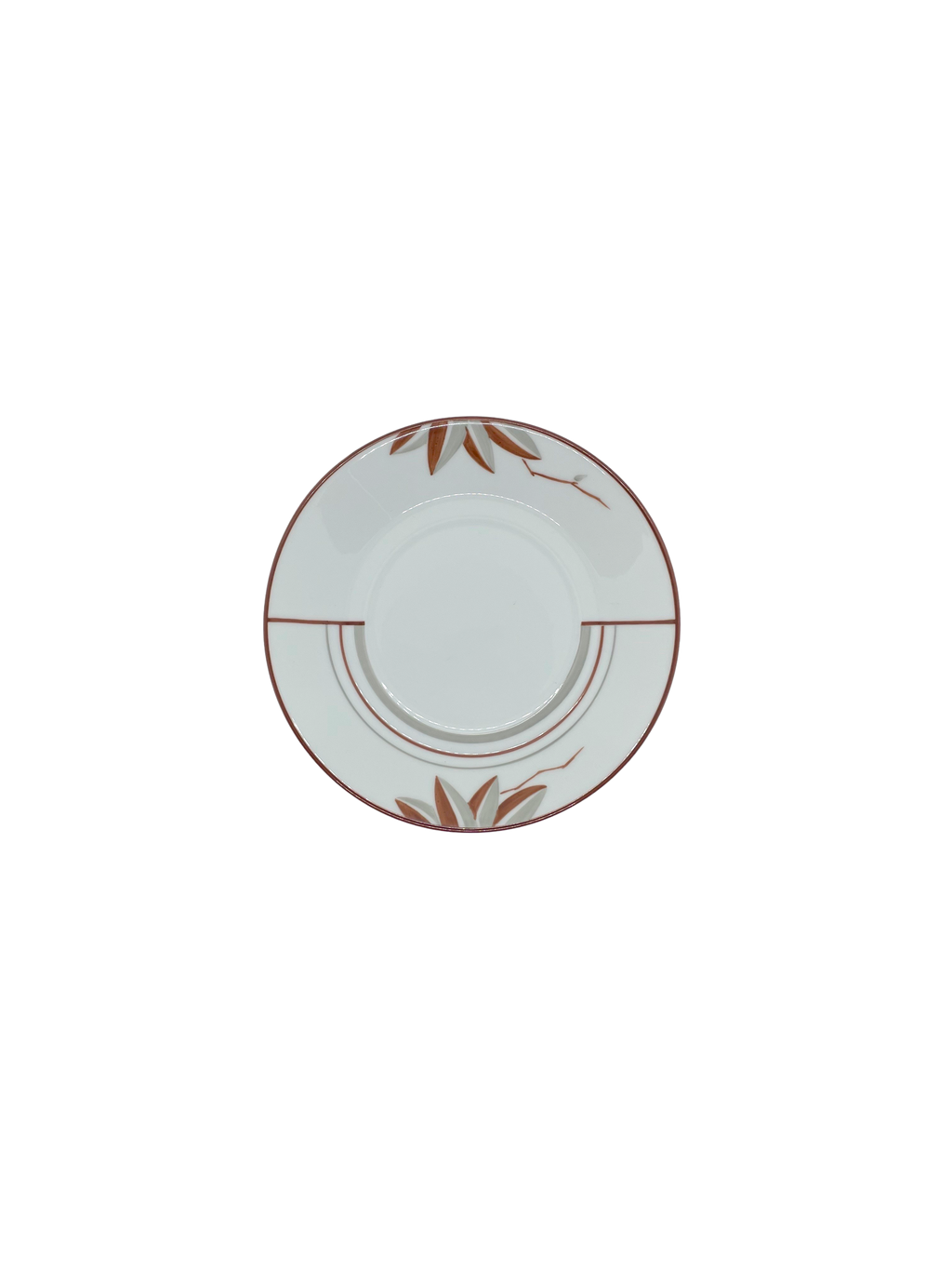 Service Art Deco Leaves Cognac & Grey 55pcs