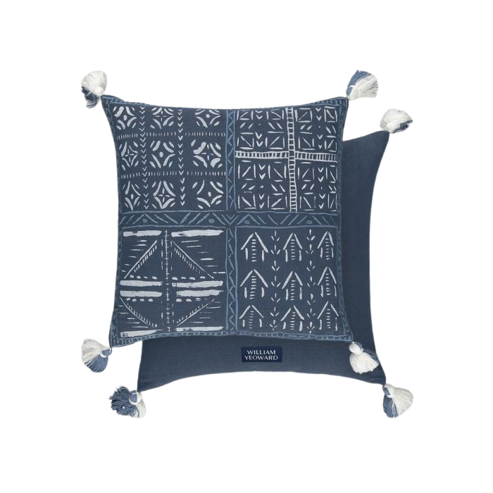 Cussion Hand-Blocked Blue