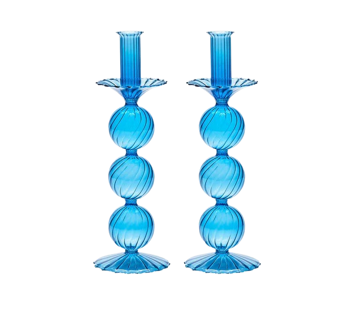 Candelstick XL in Blue 2pcs