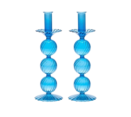 Candelstick XL in Blue 2pcs