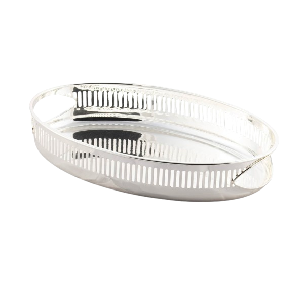 Silver Plated Oval Tray L