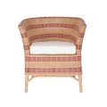 Loung Chaire Red Natural Rattan