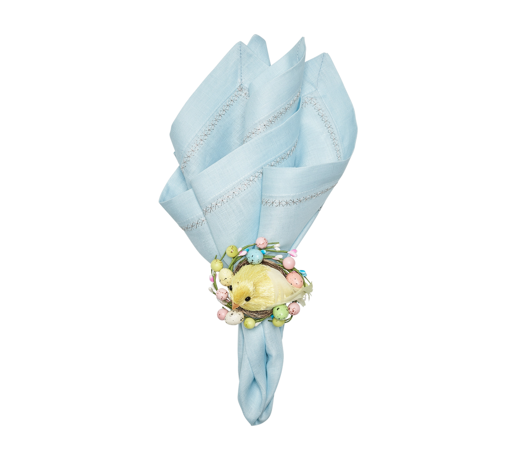 Classic Linen Napkin Sky Blue 8 pcs