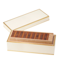 Jenga Game in Cream Shagreen